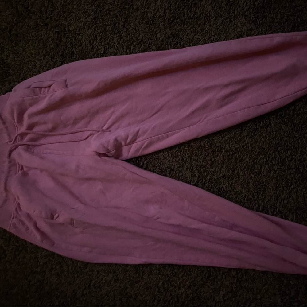Pink sweatpants
